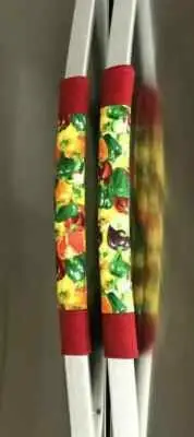 Refrigerator Oven Door Padded Handle Covers Bell Peppers Assorted Set of Two