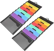 CAXUSD 2pcs Storage Bag Wall Folder for Files File Storage Organizer Hanging Storage Pouches Wall Hanging Folder Reusable File Organizer Wall File Bag Hanging File Organizer Document Bag