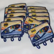 1 Dozen 2023 Girl Scout Go Bright Ahead Patch (12) Charm Patch 2”