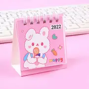 Small Desk Calendar Year 2022 Cartoon Pattern Design 360 Degrees Page Turning 2