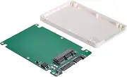 NFHK 1.8" Micro SATA 16pin SSD to 2.5" SATA 22pin 7+15 Hard Disk case Enclosure White 7mm Height