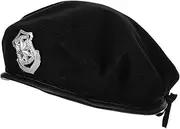 [AKOOSY] Party Performance Beret Hat for Women Stylish Woolen Beret Cap for Dancing Events Fashion Accessory One Design for Warmth and Style Black