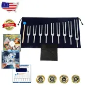 9 Tuning Fork Set for Stress Alleviation | Healing Frequencies Included