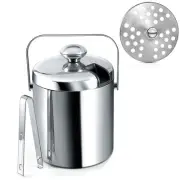 Ice Bucket with Lid, -Walled Ice Bucket with Lid, Stainless Steel, 1.31024
