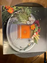 Vintage Studio Nova Diamond Cut RC204/500 Hostess Server tray crystal stainless