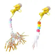 2Pcs Cat Teaser Toys Door Hanging Cat Toys Plush Cat Toys Indoor Cat Teasing Toys Cat Swing Toys