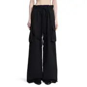 [ANN DEMEULEMEESTER] Fressa Cargo Pants Black