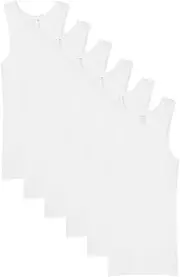 [Gildan] Men's A-Shirts Tank Vest 6 Pack