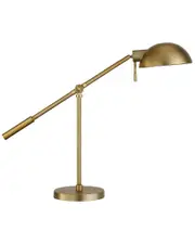 Abraham + Ivy Dexter Brushed Brass Desk Lamp With Boom Arm NoSize Gold