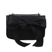 Casual Women Bowknot Mini Messenger Purses Daily Pu Leather Shoulder Crossbody Bag Fashion Exquisite Shopping Bag