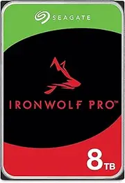 Seagate IronWolf Pro, NAS, 3.5" HDD, 8TB, SATA 6Gb/s, 7200RPM, 256MB Cache, 5 Years or 2M Hours MTBF Warranty