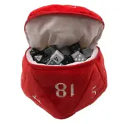 Ultra Pro Dungeons & Dragons (D&D) d20 Plush Dice Bag Red