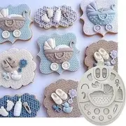 ZHUOJIE Baby Accessories Silicone Mould Fondant Cake Decorating Tool Gumpaste Mould Sugarcraft Chocolate Forms Bakeware Tools