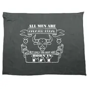 May Taurus Birthday All Men Are Created Equal - Funny Novelty Soft Sport Microfiber Towel