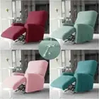 1/2 Seat Spandex Recliner Sofa Cover SolidColor Armchair Cover Elastic Slipcover