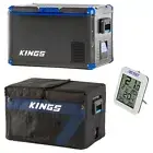 Kings 60L Camping Fridge + 60L Camping Fridge Cover +Wireless Fridge Thermometer