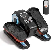 SogesGame Under Desk Elliptical Machine, Ellipse Leg Exerciser for Seniors, Portable Seated Pedal Exerciser with 12 Level Speeds, Manual & Auto Mode