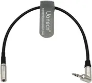 Uonecn Timecode Cable DIN 1.0/2.3 to 3.5mm TRS 90 Degree Time Code Cord for Canon R5C Tentacle Sync