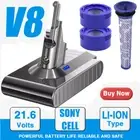9500mAh Battery For Dyson V8 SV10 Absolute V8 Animal Cord-Free & Pre/Post Filter