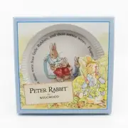 PETER RABBIT WEDGEWOOD PLATE Once Upon a Time 4 LITTLE RABBITS 6 INCH NEW IN BOX