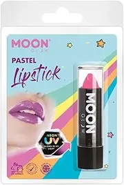 Moon Glow Pastel Neon UV Lipstick, Pastel Pink - Clamshell