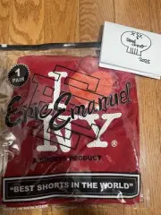 Eric Emanuel Shorts I ❤️ New York Red Size L