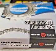 Dicta BMX FREEWHEEL 15t x 3/32" FIT Flip Flop hub 29" 26" 24" 20" bike GT SE NEW