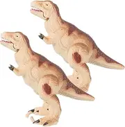 WESIEVYA 2pcs Dinosaur Clockwork for Educational Fun Wind Up Motion for Boys and Birthday and Festival Playtime and Decor