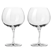 2pc Krosno Duet Gin Balloon 670ml Glass Set Drinkware Cocktails Party Glasses