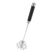 Manual Whisk Rotating Whisk, Stainless Steel Whisk Egg Beater Semi automatic ...