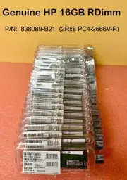 NEW - Genuine HP, 16GB Memory 2RX8 PC4-2666V-R, 838089-B21, Server DDR4 ECC RAM