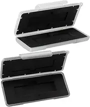 SHOWERORO 2Pcs Hard Drive Case for and Shockproof Storage Box Durable Protection for Drives Portable Enclosure with Soft Lining Grey and Design