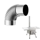 Chimney Flue Elbow Pipe Exhaust Pipe Stove Fireplace Wood Stoves 90 Degree