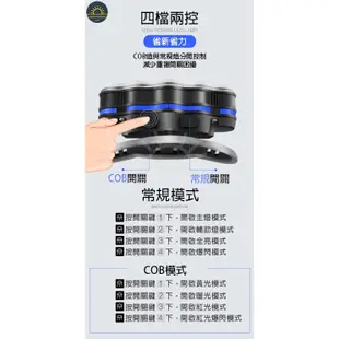 【8燈款 】強光頭燈 T6 LED+COB頭燈 T6頭戴式頭燈 防水超亮泛光燈 (9.6折)