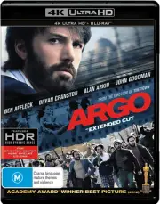ARGO 4K UHD + BLU-RAY | NEW+SEALED | REGION B | WITH EXTENDED CUT