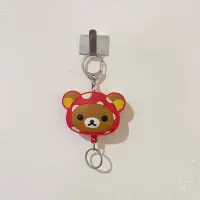 在飛比找蝦皮購物優惠-三麗鷗 Rilakkuma 拉拉熊 伸縮鑰匙圈 吊飾