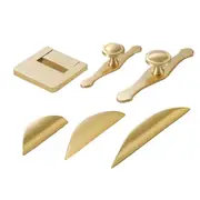 Chinese Cabinet Door Handle Pure Copper Pull Drawer Hand Handle Furniture
