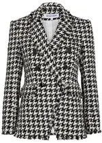 Veronica Beard Miller Dickey Tweed Blazer - Black - 2 (UK6 / XS) 2 (UK6 / XS)