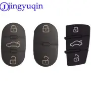 jingyuqin for Audi Key Pad 2/3 Button Replacement Remote Key Shell Fob Cover Cas
