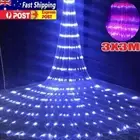 3X3M Waterfall Curtain Led Fairy String Light Garland Meteor Shower Rain Lights