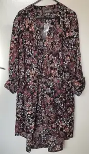 Autograph Hi Lo Shirt Ditsy Dark Flower Size 20 NWT