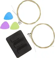 Hoement 1 Set Guitar Accessories Tool Kit Set for Electric Acoustic Bass Guitars with Picks Mute Strings for Easy Maintenance