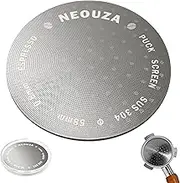 NEOUZA V3 Espresso 58.5mm Puck Screen 0.8mm Thickness Mesh Filter Stainless Steel for Barista Coffee Portafilter Basket