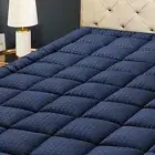 California King Mattress Pad Quilted Fitted Mattress Protector Cooling Pillow...