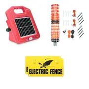 Complete Solar Electric Fence Solution - Energiser & Netting Fence Kit