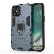 For iPhone 12 mini Case, Shockproof PC + TPU Shielding Case, Magnetic Ring Holder, Navy Blue