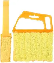 SOLUSTRE 2pcs Window Venetian Blind Cleaner Duster Tool 7 Finger Blind Duster Brush and Shutter Cleaner Brush Blinds Cleaning Brush Tool for Blinds Air Conditioner Vent Keyboard