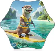[Joitme] Cute Surf Otter Kids Umbrella, Sun Shield for Boys 3-7
