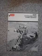 Case 580B Construction King Tractor Loader Backhoe Brochure 20 pg Orig. MINT '74