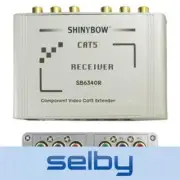 Shinybow Repeater + Receiver 1 X Input CAT5 2 Output Component Video